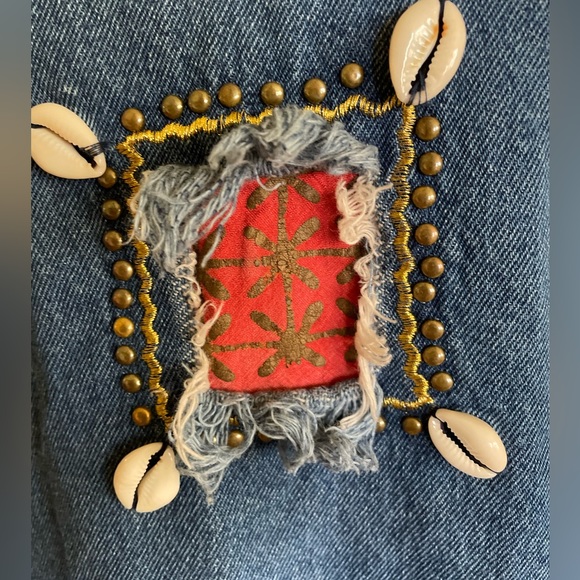 Vintage Jean and Studded/Shell Design Shirt - Picture 2 of 4